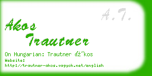 akos trautner business card
